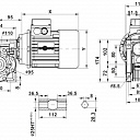 Мотор-редуктор NMRW 63-100-9-B3-193-0.37-380-50 (6P)SF=0.7